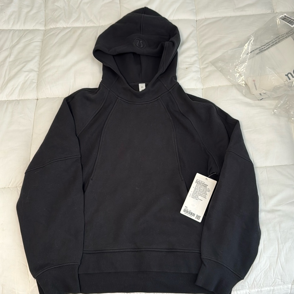 Lululemon Scuba Oversized Side-Slit Hoodie, M/L, Black, NWT